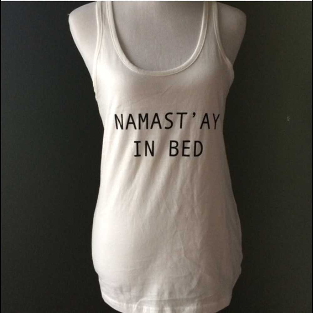 Namast'ay In Bed' Graphic Tank - Picture 4 of 4